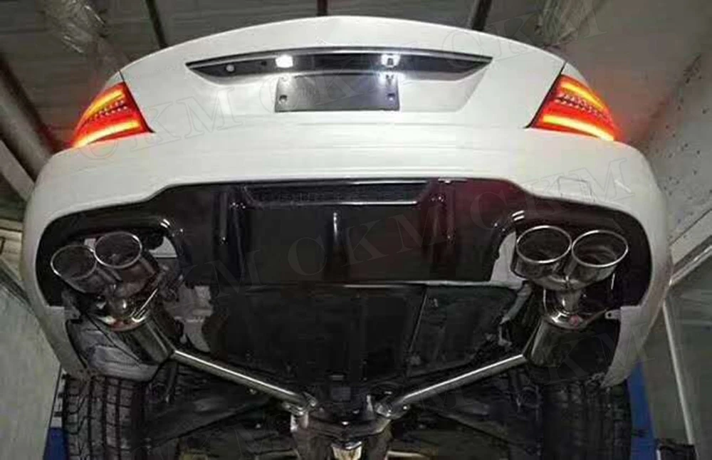 C Class углеродного волокна диффузор губа на задний бампер спойлер для Mercedes Benz W204 C180