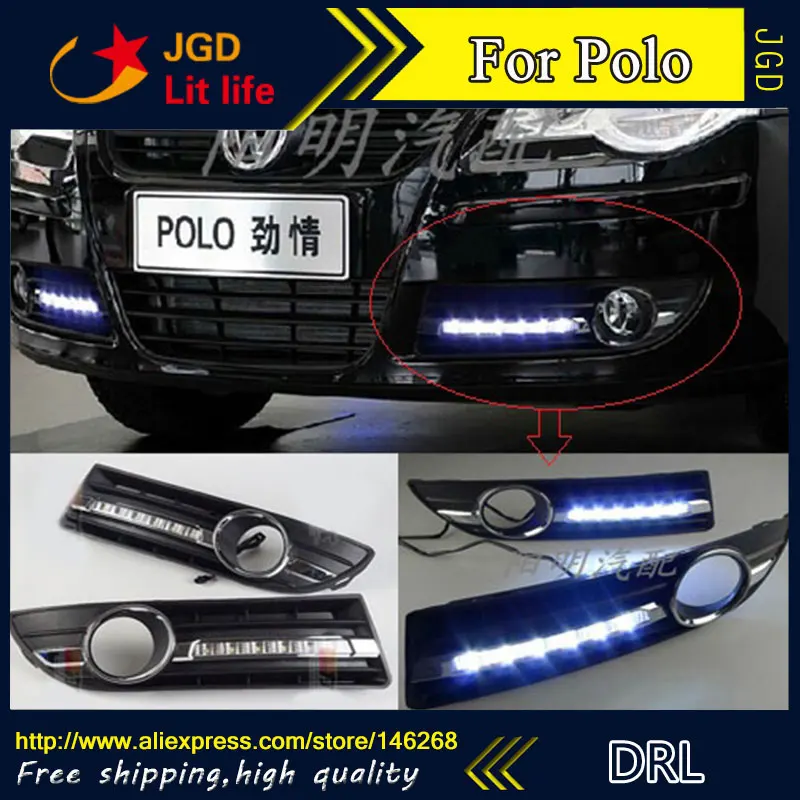Free shipping ! 12V 6000k LED DRL Daytime running light for VW