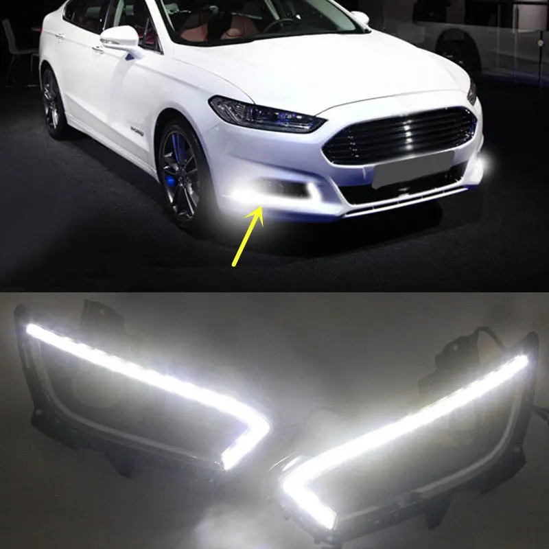 

DRL Led daytime running light fog lamp for Ford Mondeo Fusion 2013 2014 2015