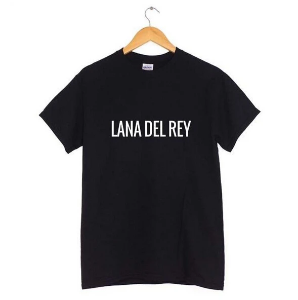 Women Tshirt Lana Del Rey Letter Print Cotton Casual Funny Shirt For Lady Black White Top Tee Hipster-A352 | Мужская одежда