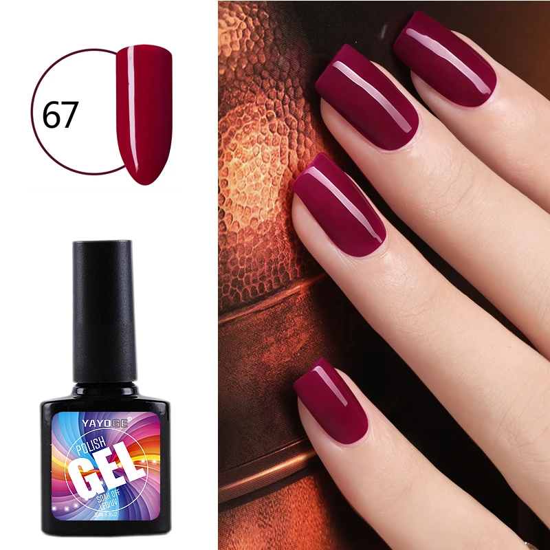 

96 Color 10ml gel nail polish led uv gel varnish Manicure YAYOGE Semi Permanan Long Lasting Lacquer Soak off