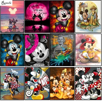 

Full Round/square Cartoon Mouse 5D DIY diamond painting embroidery pattern 3d cross stitch kits wedding room decor