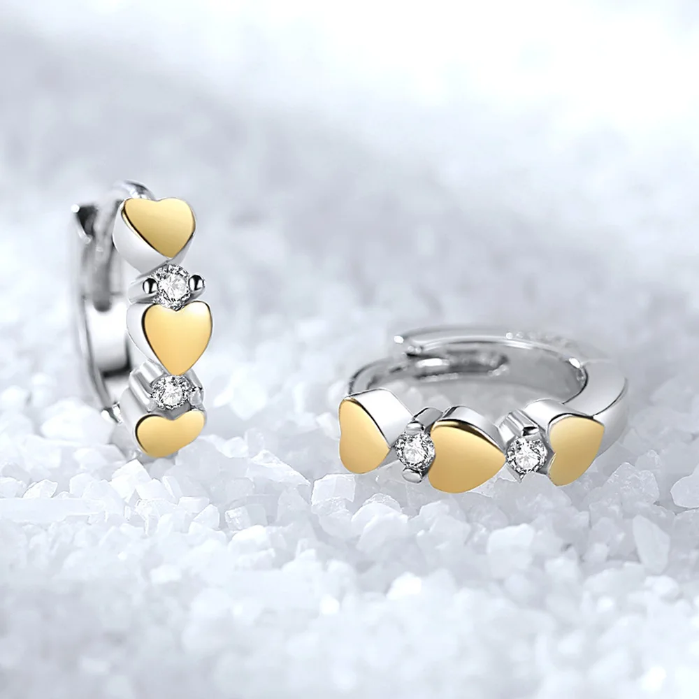 Серьги-кольца Золотое сердце дизайнерские серьги для женщин вечерние ювелирные изделия Новые Вечерние oorbellen