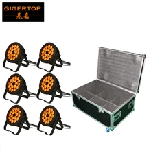 6IN1 кейс пакет 18x18 Вт RGBWA УФ Водонепроницаемый Led Par 64 свет литья Алюминий Корпус IP65 Сертифицированный Водонепроницаемый 100 V-220 V
