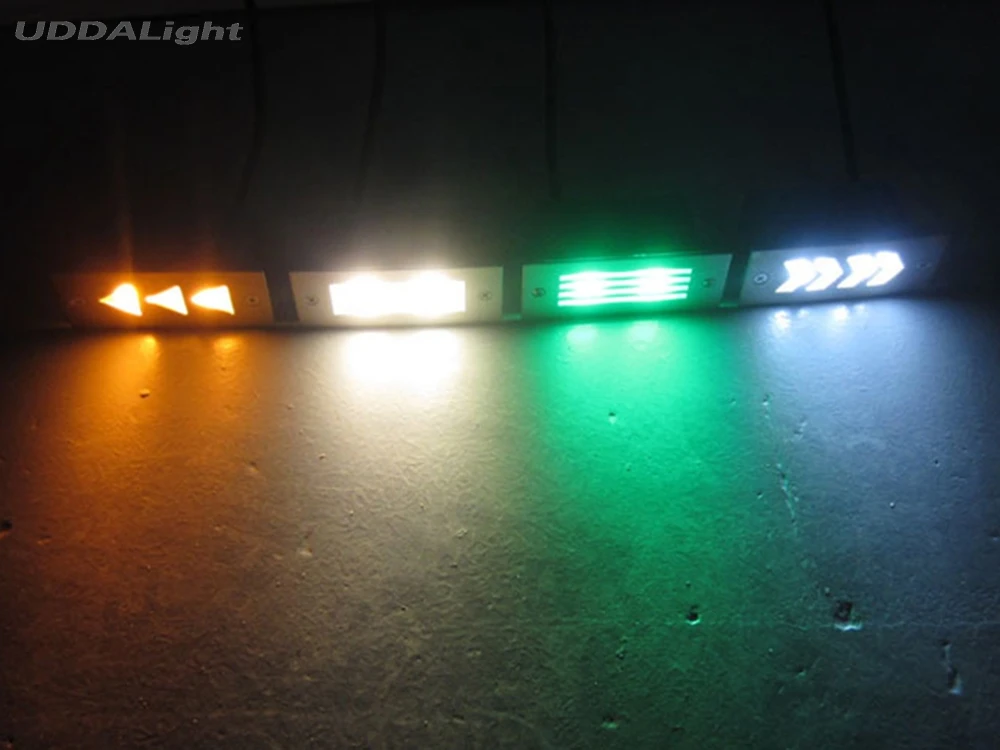 

New square stair wall light outdoor recessed lights 3w floor lamp,110-120lm/w taiwan led/epistar free shipping