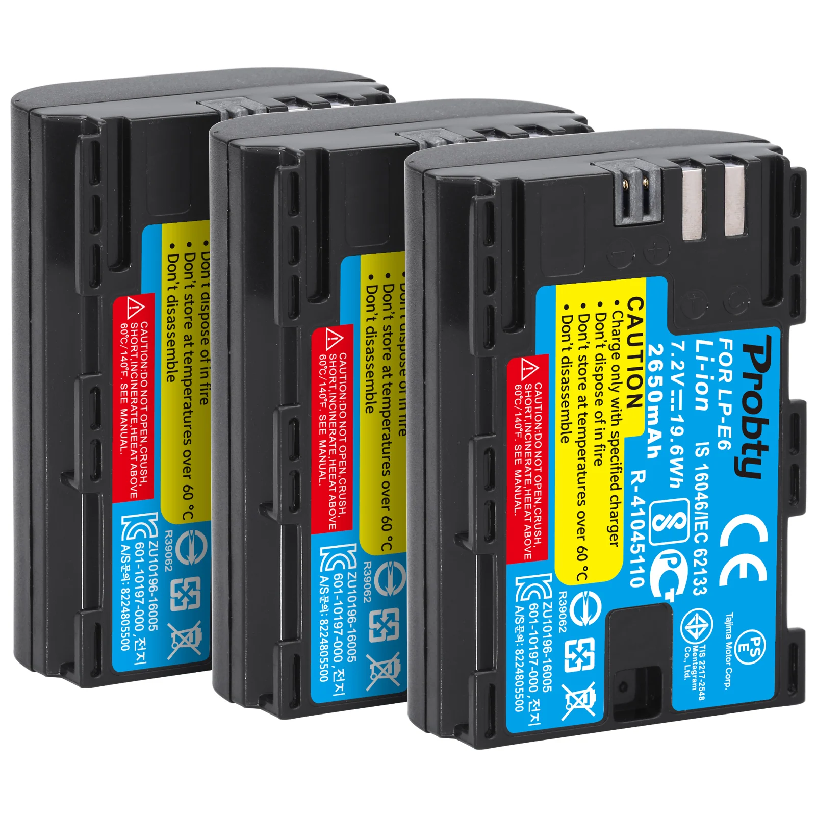 FOR canon 2650mAh LP-E6 LP E6 LPE6 Battery For Canon 5D Mark II III IV, 80D, 70D, 60D, 6D, EOS 5Ds, 5D2, 5D3, 5DSR, 5D4 camera