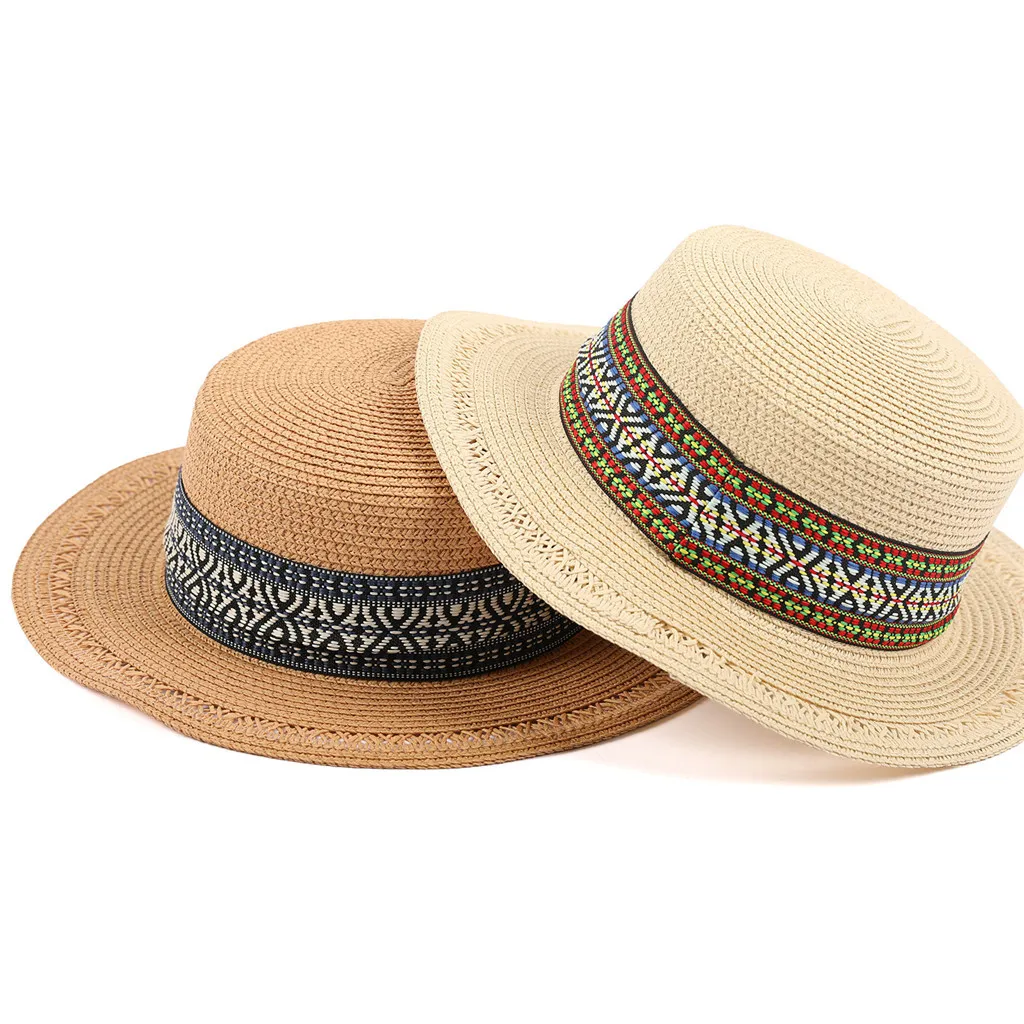 Женская Соломенная Кепка Панама Стиль Crushable Sun пляжная шляпа gorras mujer verano# M2Y5