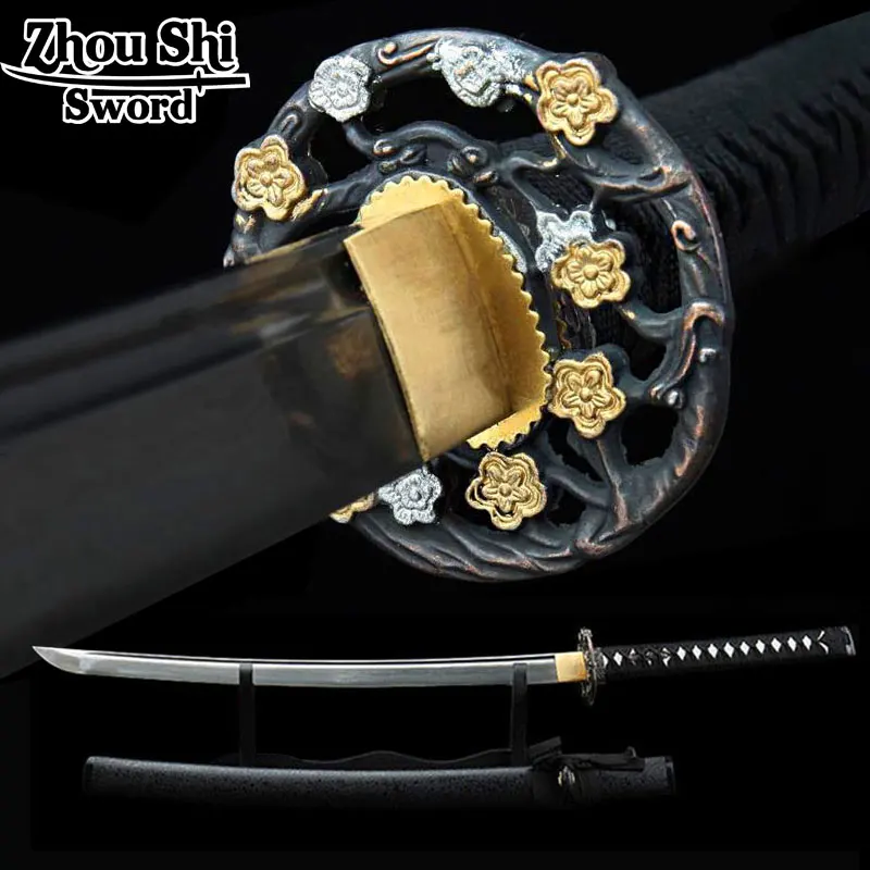 

Japan Katana sword Home decoration knife The unique design Samurai sword Damascus forging role play Ninja sword