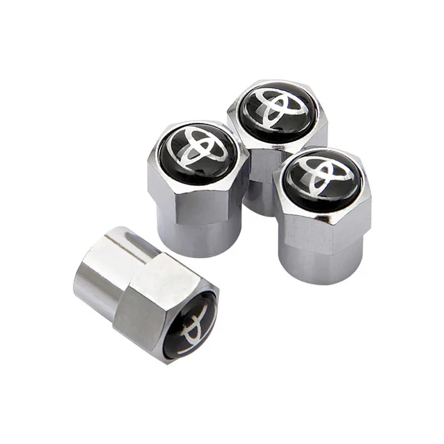 Car Accessory Metal Tire Stem Cover for Toyota Camry Highlander rav4