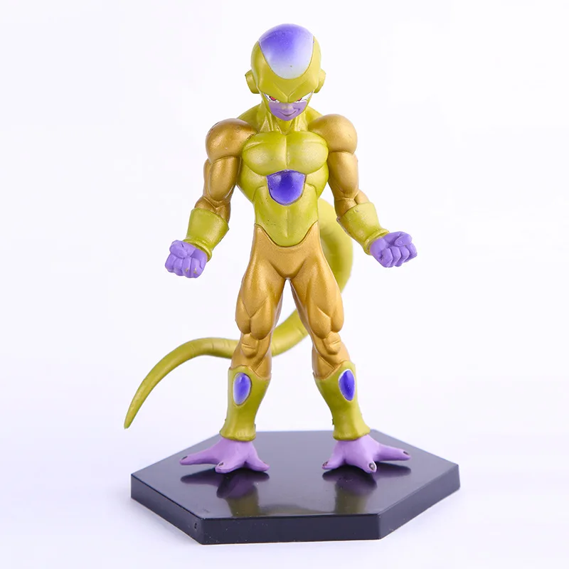 

2016 Sell Like Hot Cakes Dragonball Action Figure Golden Frieza Action Figure Hand Do 13cm Model Furnishing Articles