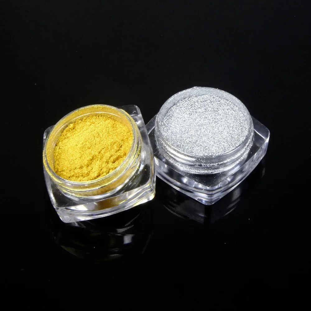 1g Mirror Powder Metallic Silver Gold Pigment Nail Glitter Nail Art