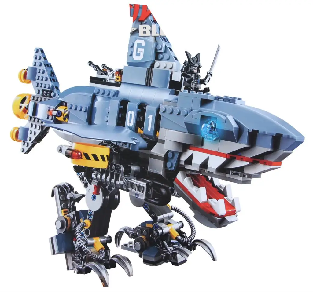 

The Ninjagoe Movie Garmadon Set Big Shark Building Blocks Bricks Compatible Legoings Building Blocks Toys Set