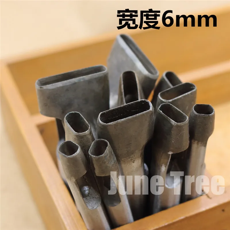

New arrival Handmade leather DIY tools strap One shape cowhide punch oval shape punch 6mm widthDG0224