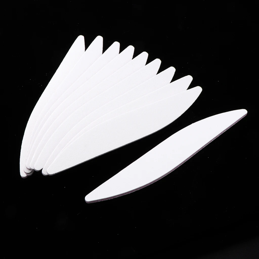 10PCS Dual Sides Nail Files and Buffers Set Washable Emery Board 100/180 Grit Manicure Pedicure Sanding Buffing Tools