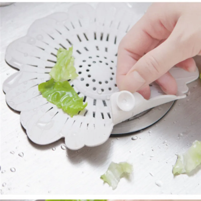 

15x15cm Silicone Kitchen Cleaner Sink Filter Sewer Drain Hair Strainers Filter Bathroom Hair Catcher Sucker