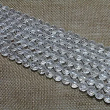 Baihande 6 мм, натуральный круглый прозрачный белый кварц кристалл лотос резной драгоценный камень бусины свободной формы для ожерелья ювелирный браслет сделай сам