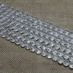 Baihande 6mm Natural Round Clear White Quartz Crystal Lotus Carved Gemstone Loose Beads For Necklace Bracelet DIY Jewelry Making Baihande 6mm Natural Round Clear White Quartz Crystal Lotus Carved Gemstone Loose Beads For Necklace Bracelet DIY Jewelry Making