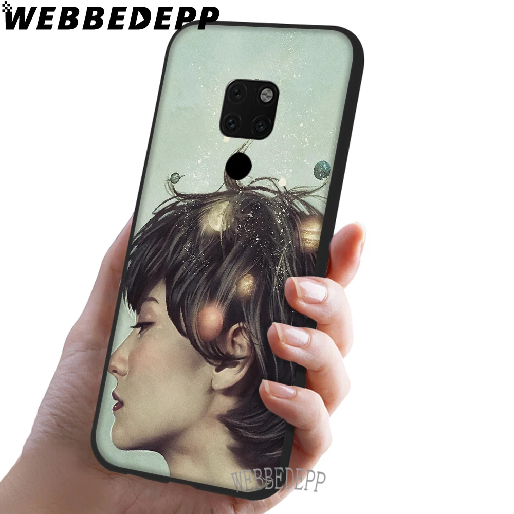 WEBBEDEPP художественный абстрактный Мужской мягкий чехол из ТПУ для Huawei Y6 Y7 Prime Y9 Mate 10