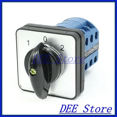 AC380V 20 A 4 kW 6 bornes à vis 1-0-2 passage Cam Switch AC380V 20 A 4 kW 6 bornes à vis 1-0-2 passage Cam Switch