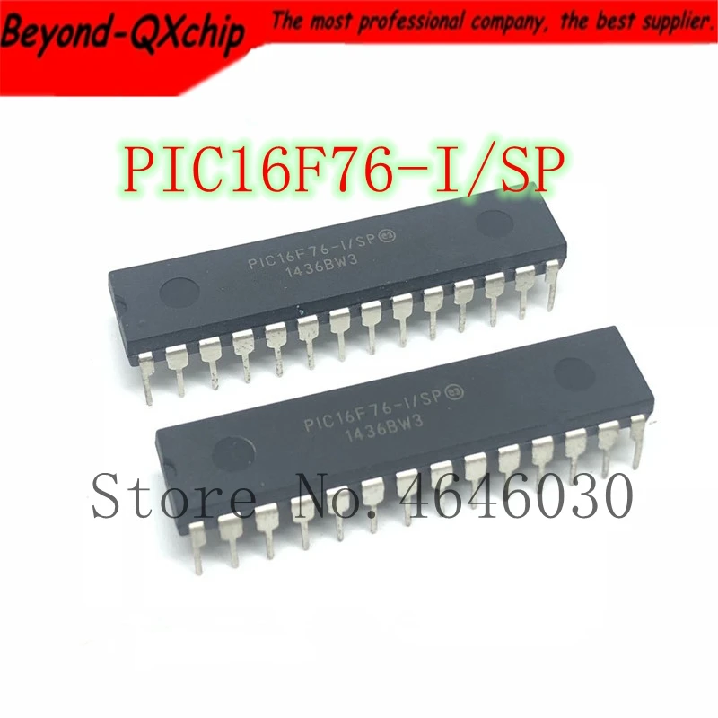Free shipping 10pcs/lot PIC16F76-I/SP PIC16F76 DIP-28 | Электронные компоненты и принадлежности