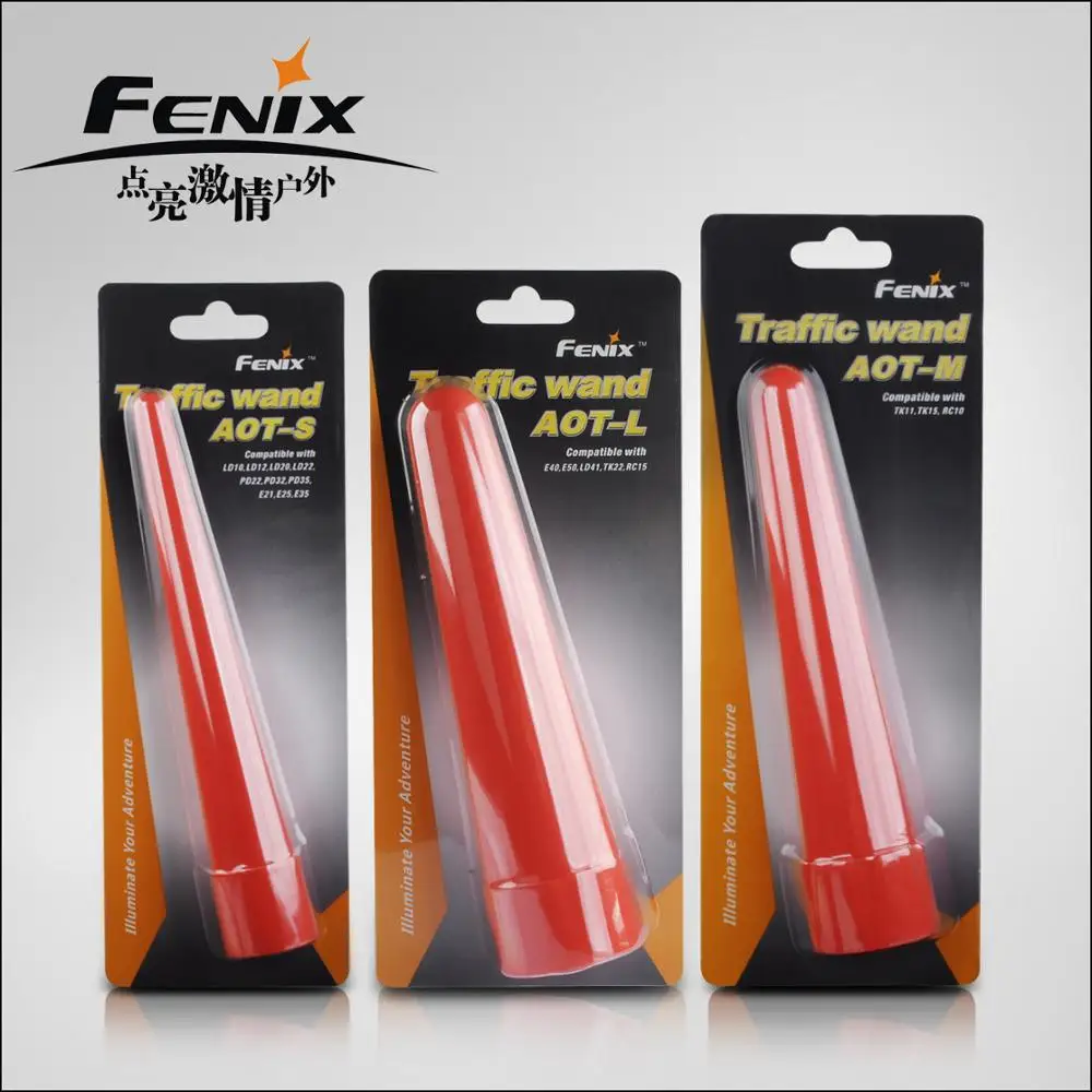 Fenix АОТ AOT S M L фонарик красный жезла Кепки наконечник сигнальная лампа для LD12 PD32 PD35