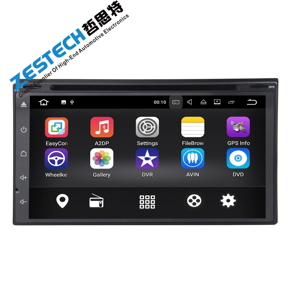 Cheap 6.95 inch android 7.1 full touch screen universal car dvd player for Nissan/ Hyundai unit with radi/gps/wifi/3g/obd2/camera/tv 1