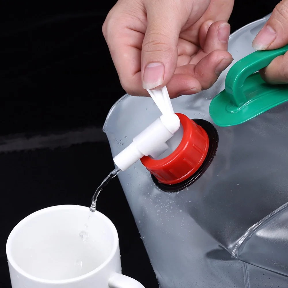 10L 20L PVC Large Capacity Outdoor Camping Water Bag Container Foldable