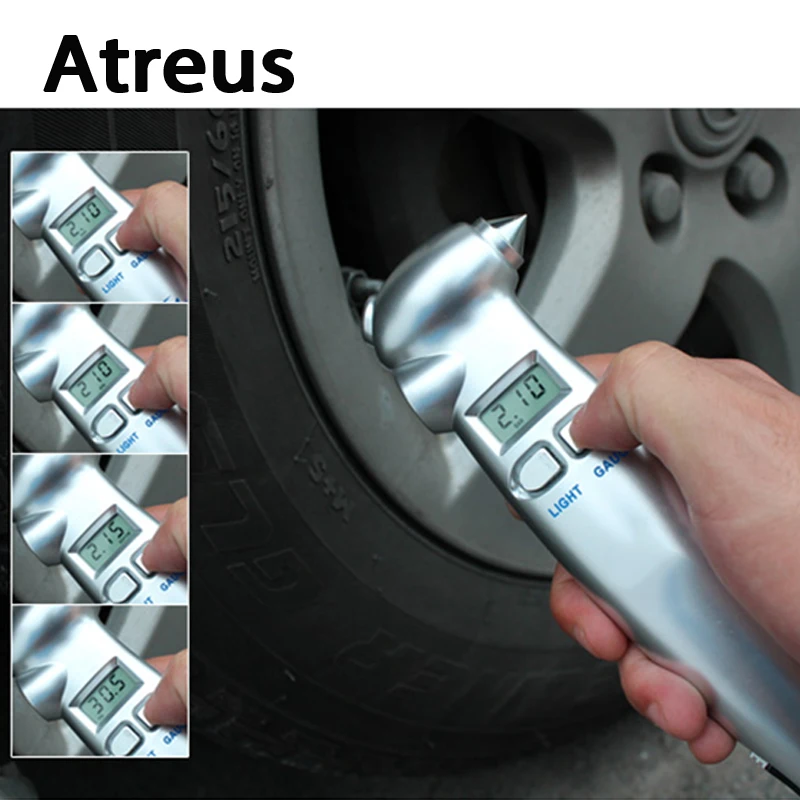 Автомобильный Стайлинг Atreus инструмент для контроля давления в шинах Mitsubishi ASX Suzuki