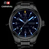 Double calendar Date T25 Tritium Luminous Quartz military watch waterproof 200M Sapphire Brand Watches Mens full steel relojes ► Photo 1/6