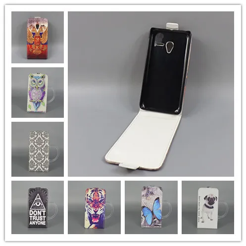 

for Alcatel One Touch Pixi 3 4.5 inch 4027X 4027D 4028A 4028E 5017DHot Pattern Cute PrintingVertical Flip Cover Open Down/up