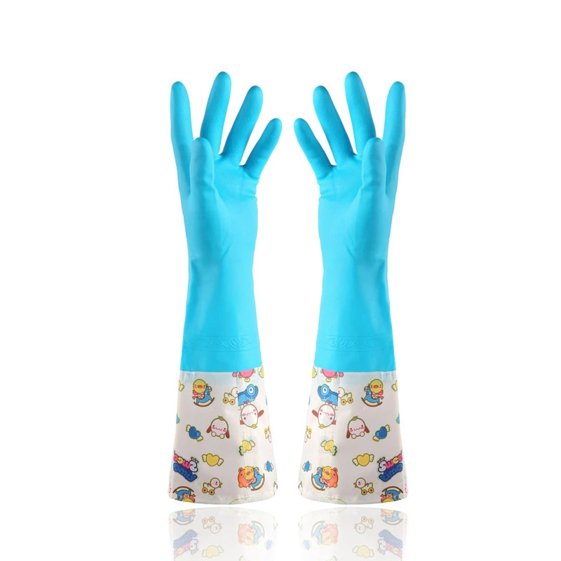 New Arrival Garden Kitchen Household Waterproof Dishwashing Gloves Kitchen Long Sleeves Cleaning Gloves Household Cleaning Tools