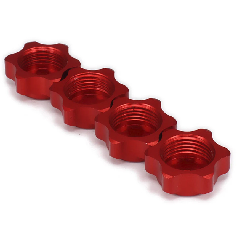 

4pcs Aluminum Wheel 17mm Hex Hub Nut Pin Alloy For RC 1:8 Buggy Upgrade Truck