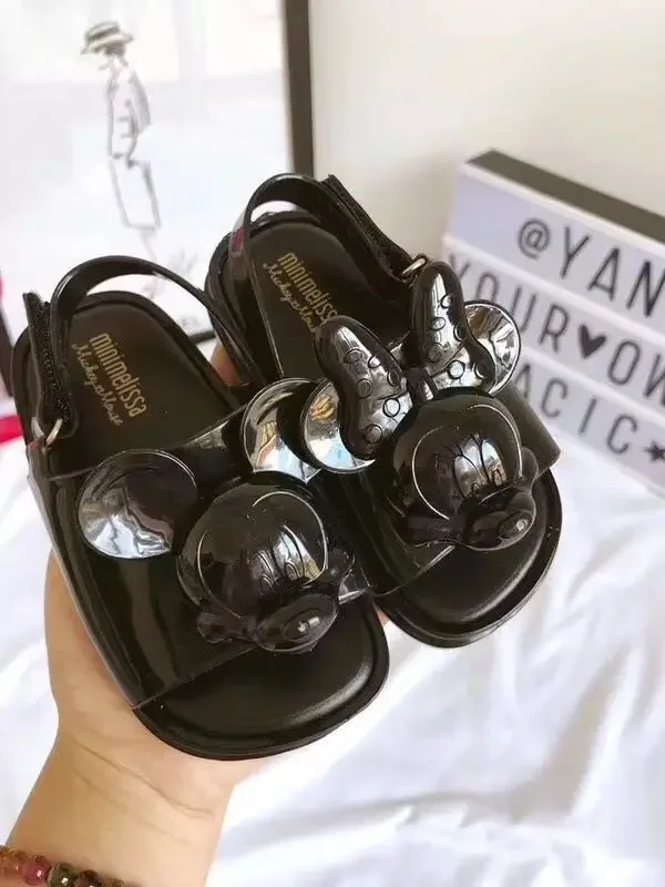 Mini Melissa/Новинка года; Летние прозрачные сандалии для девочек; Белоснежка; детская прозрачная обувь; мини Мелисса; симпатичная обувь с принцессой; дышащая обувь