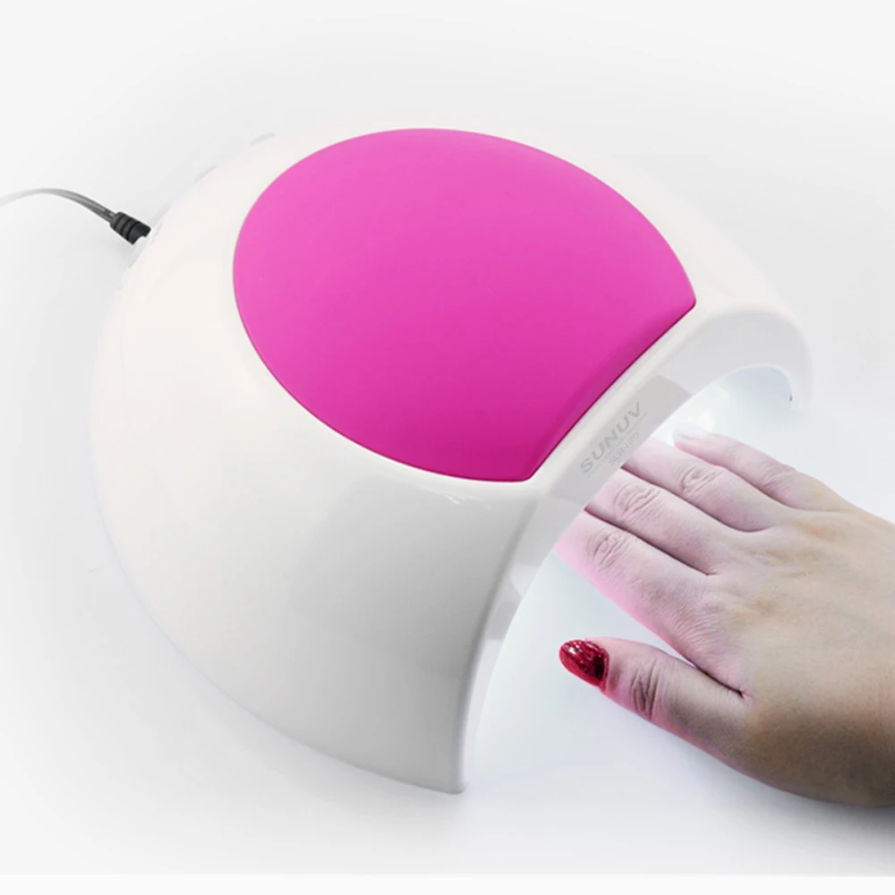  SUNUV SUN2 LED Lamps Nail 48W Nail Dryer Professional Nail UV Lamp Rose Silicon Pad For Nail Gel Po - 32761766209