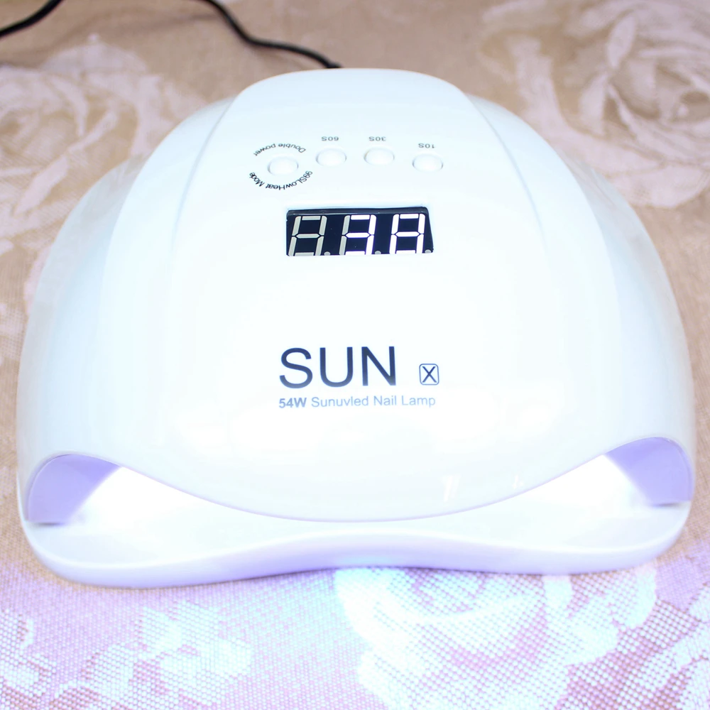 Модернизированная ультрафиолетовая лампа SUNX 54 W Светодиодная для ногтей с двумя