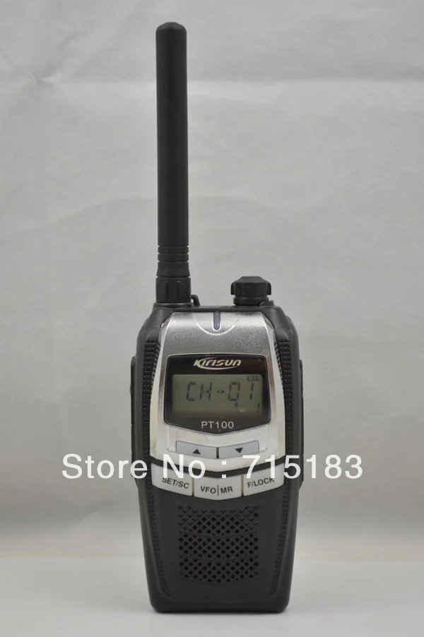 

Kirisun PT100 UHF 400-470MHz 3Watts 99Channel Professional Commercial Ham Portable Two Way Radio