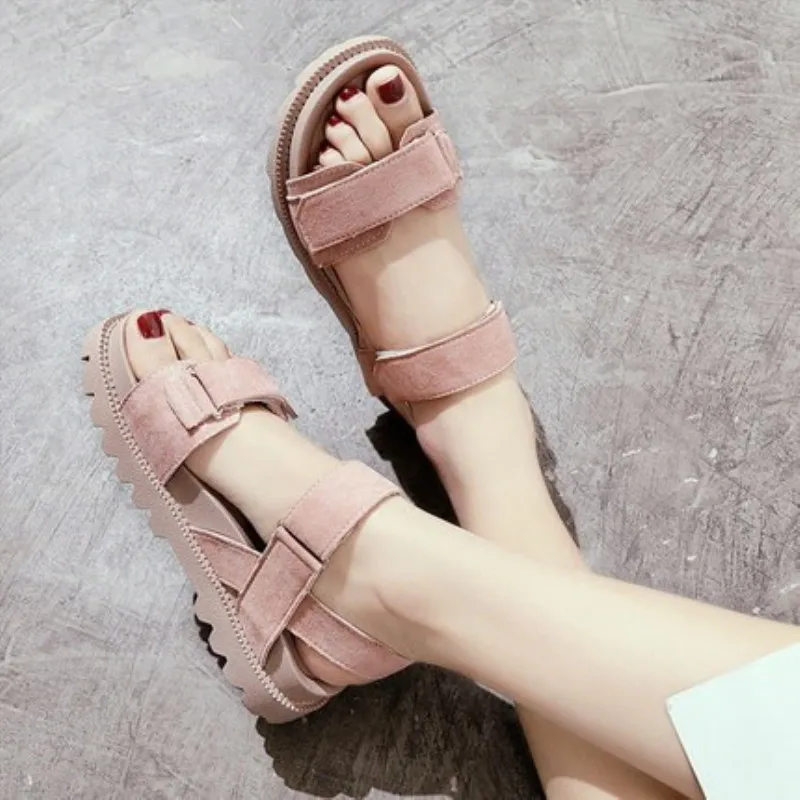 Fashion Women Sandals 2019 Summer New Casual Sandals Anti-skid Soft Muffin Female Sandals Hook & Loop sandal Mujer Sandalias