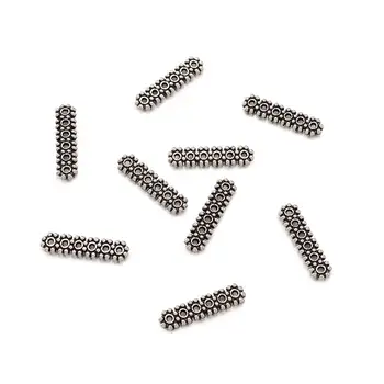 

Tibetan Spacer Bars Rectangle 6-Hole 20x5mm Hole:1mm For DIY Jewelry Making Handicrafts Supplies Wholesale