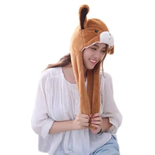 Вечерние шапки для косплея на Хэллоуин для женщин, девочек, коричневый медведь, шапка с мишкой