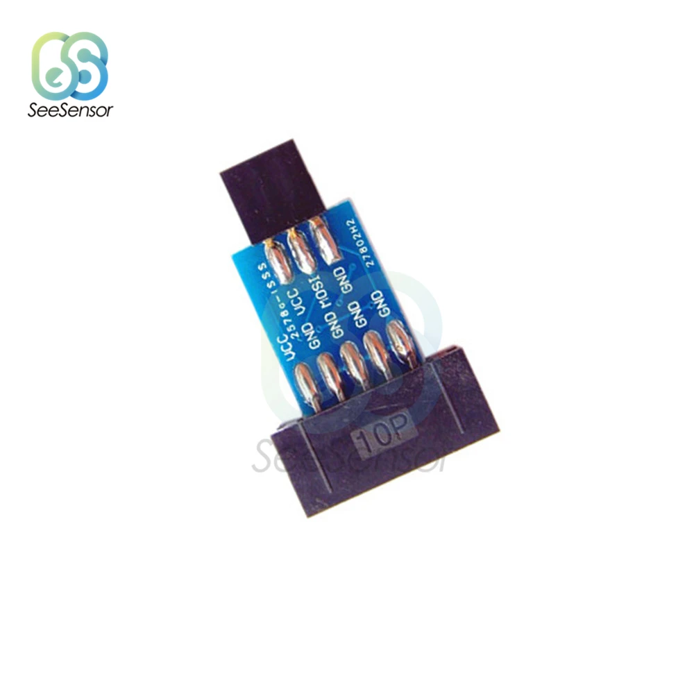 2 шт./компл. 10Pin до 6 Pin адаптер доска+ USBASP USBISP AVR программист USB ATMEGA8 ATMEGA128 ATtiny/CAN/PWM 10Pin провод модуль