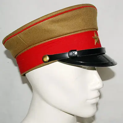 Collection WWII Imperial Japanese Army Officer's Wool Visor Crusher Cap Hat In Size M-JP001