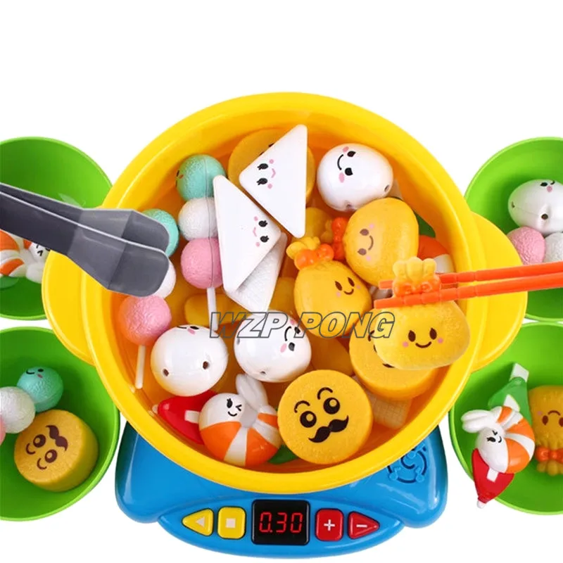 Детские для игрушечной кухни Hot Pot Play игрушки Hot Pot Кулинария безопасная посуда образование модель родитель-ребенок обмен кухонные игрушки подарок