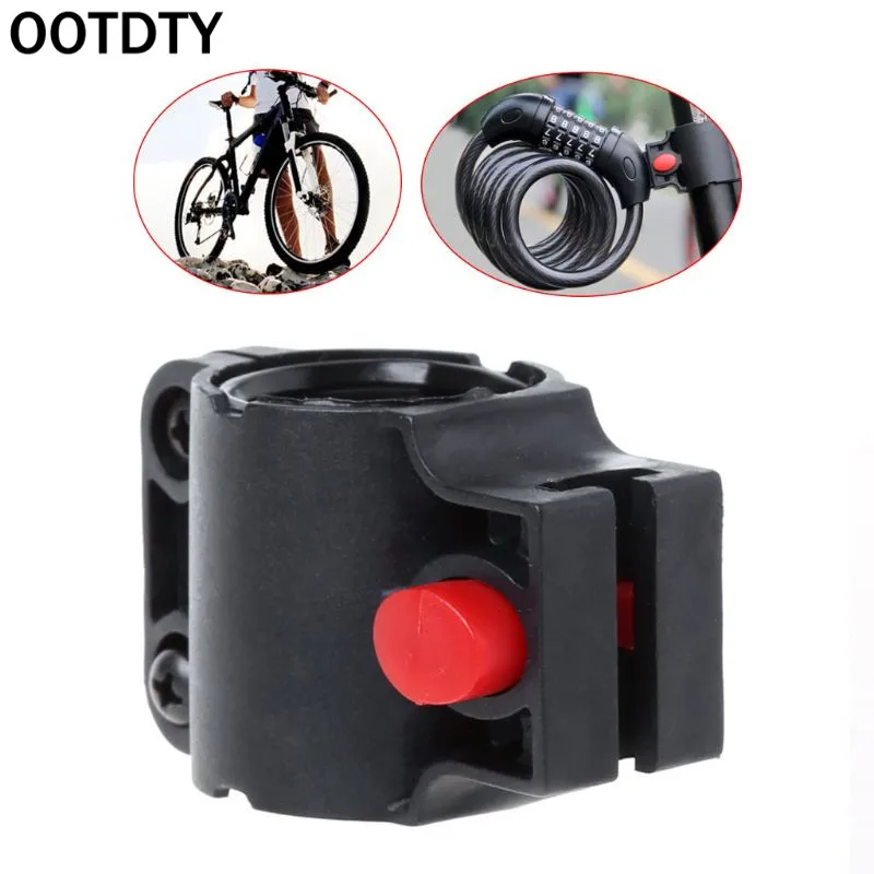 

OOTDTY Bicycle Lock Holder Support Wire Cable Lock Universal Bike Frame U Lock Fixed Cycling Parts MTB Accessories