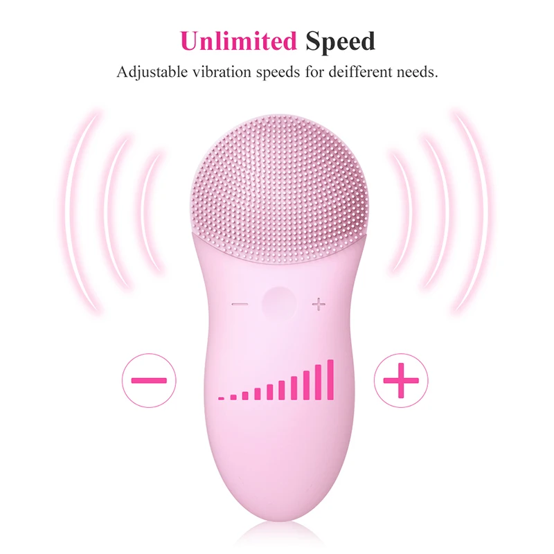 Escova de Limpeza Touchbeauty Facial Vibração Sônica Face Cleaner Dupla Silicone Profunda Poros Limpeza Rosto Massageador Tb-1788p 4 limpeza rosto massageador TB-1788P