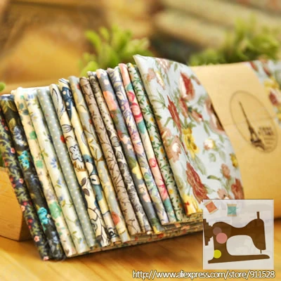 

Drop Shipping! fcz009 12 piece/set Assorted 100% Cotton Poplin Quilting Patchwork Fabric Set 'BLUELOVER' - 45x50cm/ 17.7"x19.7"