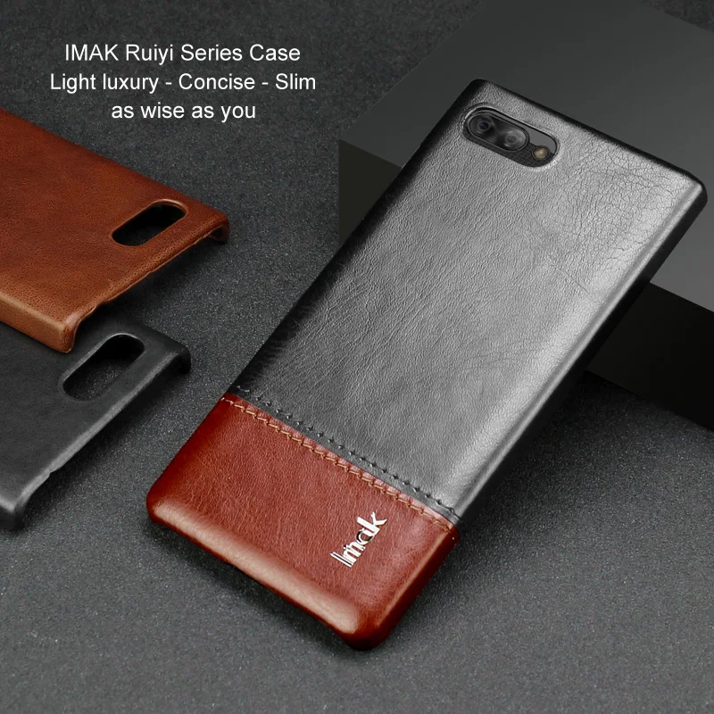 

Imak Ruiyi Series Concise Light Luxury PU Back Cover Case for Blackberry Key Le Two Slim Case for Blackberry Key2 Le Shell