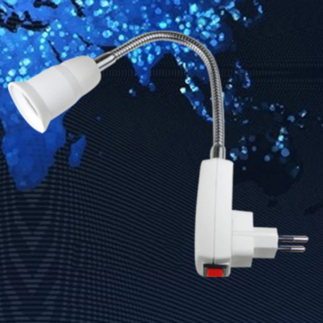 

Hot E27 Light Lamp Bulb Holder Flexible Extension Converter Switch Adapter Socket EU/US Plug