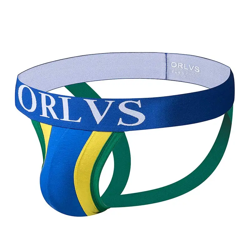 Нижнее белье ORLVS 4 шт./лот сексуальное мужское нижнее бандаж для геев стринги