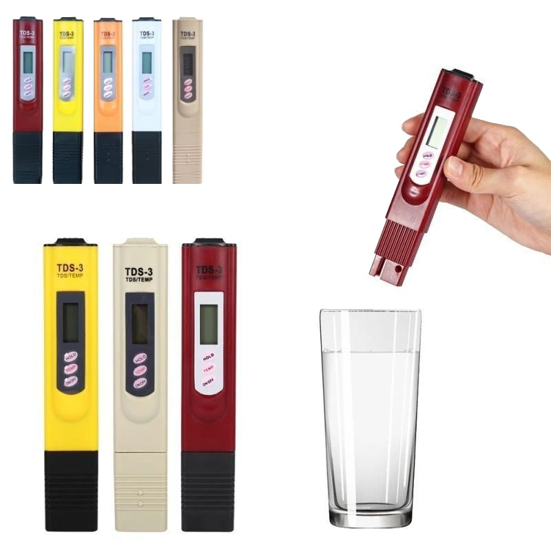 

Urijk 1Pcs Digital LCD PH Meter Water Quality Testing Pen 6 Colors Portable PH Meters Water Quality Tester Meter Measuring