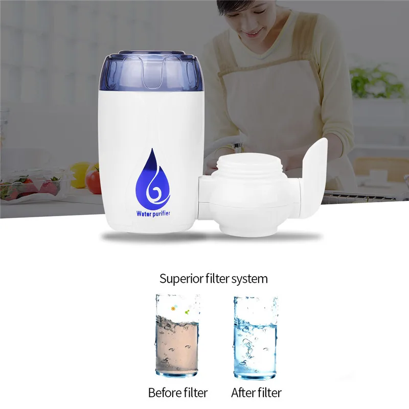 

Activated Carbon Tap Water Purifier Household Faucet Mount Water Filter Remove Rust Chemicals Sediment Kitchen Water Cleaner 31